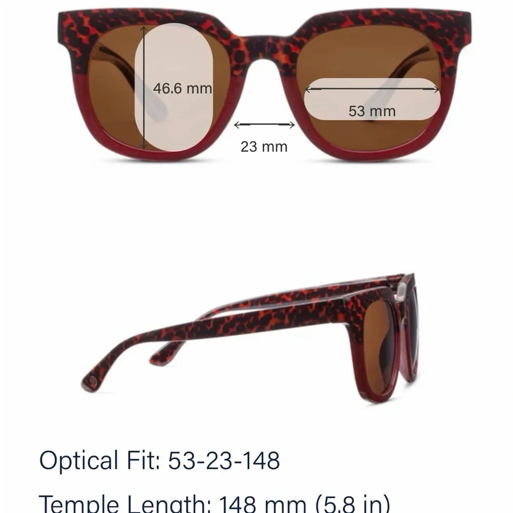 Leopard Tortoise/Red / Bifocal / 2.50 Women's Sunglasses with Vera Bradley case